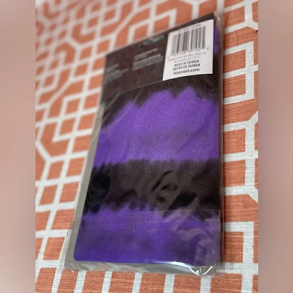 NEW! Purple & Black Tie-Dye Adult Tights-Stockings!  Regular Size 26” - 33”